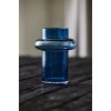 Vase TUBE 20 cm, bleu foncé, verre, Lyngby Glas