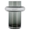Vase TUBE 20 cm, verre fumé, Lyngby Glas