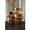 Vase TUBE 25 cm, ambre, verre, Lyngby Glas