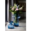 Vase TUBULAR 20 cm, bleu foncé, verre, Lyngby Glas