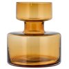 Vase TUBULAR 20 cm, ambre, verre, Lyngby Glas