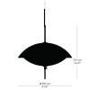Suspension CLAM 55 cm, blanc/laiton, Fritz Hansen