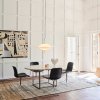 Suspension CLAM 55 cm, blanc/laiton, Fritz Hansen