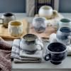 Mug PAULA 280 ml, gris/blanc, grès, Bloomingville