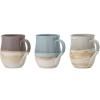 Mugs ASH 450 ml, set de 3, grès, Bloomingville
