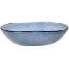 Assiette creuse SANDRINE 22 cm, bleu, grès, Bloomingville