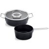 Batterie de cuisine ADAMANT, set de 2, noir, aluminium, Fissler