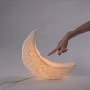 Lampe de table MY TINY MOON 37 cm, blanc, porcelaine, Seletti