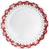Assiette GUIRLANDE 28 cm, rouge, porcelaine, Bjørn Wiinblad