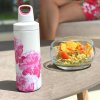 Bouteille thermos RENO INSULATED 500 ml, fleur rose, acier inoxydable, Kambukka