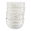 Bol 700 ml, set de 4, ivoire, céramique, Staub