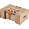 Lunchbox 1,25 l, orange, acier inoxydable, Black+Blum