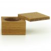 Boîte pour sel et épices GD1 7 cm, bois de chêne, Jack & Lucy