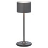 Lampe de table sans fil FAROL MINI 19,5 cm, LED, gunmetal, aluminium, Blomus