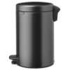 Poubelle à pédale NEWICON 12 l, gris confidentiel, acier, Brabantia