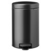 Poubelle à pédale NEWICON 12 l, gris confidentiel, acier, Brabantia