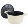 Marmite MOMENTS 24 cm, ivoire blanc, fonte, Fissler