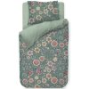 Set de linge de lit simple VIVA LAS FLORES 140 x 200 cm, vert, percale de coton, Pip Studio