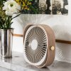 Ventilateur portable FANTASTIC 20 cm, beige, bois, Printworks