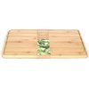 Planche à découper NBA142 26 x 18 cm, marron, bambou, Pebbly