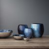 Vase STOCKHOLM HORIZON 16 cm, bleu, aluminium, Stelton