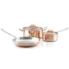 Batterie de cuisine CON CLASSE, set de 5 pc, cuivre, Ruffoni