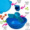 Lunchbox POKE BOWL 1,06 l, bleu foncé, plastique, Yumbox