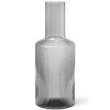 Carafe à eau RIPPLE 1 l, gris, verre, ferm LIVING
