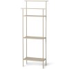 Etagère DORA 30 x 79 cm, cachemire, acier inoxidable, ferme LIVING