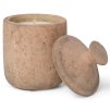 Bougie parfumée URA SIENNE PÂLE 13 cm, marron, grès, ferme LIVING