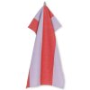Torchon HALE 50 x 70 cm, rouge / violet, coton / lin, ferme LIVING