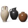 Vase ARY 10 cm, noir, grès, ferme LIVING