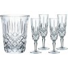 Flûte à champagne NOBLESSE, set de 4 pc, avec refroidisseur pour champagne, verre, Nachtmann