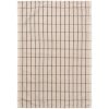 Torchon HALE 50 x 70 cm, sable, coton / lin, ferme LIVING