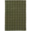 Torchon HALE 50 x 70 cm, vert, coton / lin, ferme LIVING