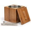 219512 kyblik na led s klestemi barolo 1 8 l hneda bambus nerezova ocel leopold vienna