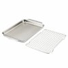 225597 7 plech na peceni ovenbond 30 x 22 cm s chladici mrizkou stribrna nerezova ocel hestan