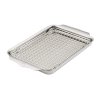 225597 plech na peceni ovenbond 30 x 22 cm s chladici mrizkou stribrna nerezova ocel hestan