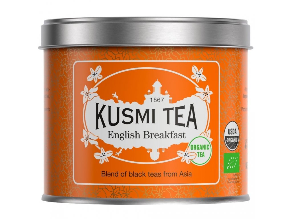Μαύρο τσάι ENGLISH BREAKFAST, κουτάκι τσαγιού 100 g, χύμα φύλλα, Kusmi Tea
