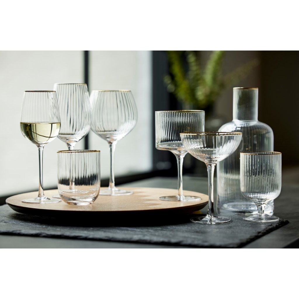 Ποτήρι για τζιν τόνικ PALERMO GOLD, σετ 4 τεμαχίων, 320 ml, Lyngby Glas