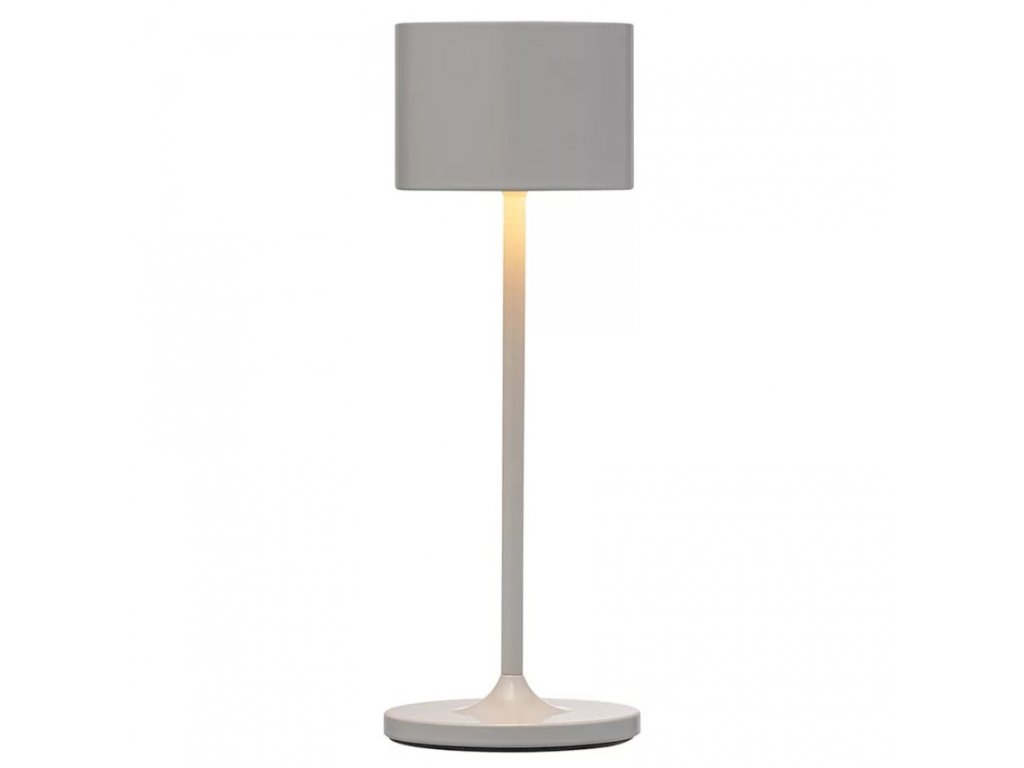 Φορητή επιτραπέζια λάμπα FAROL MINI 19,5 cm, LED, σε λευκό, σε γκρι απόχρωση, Blomus