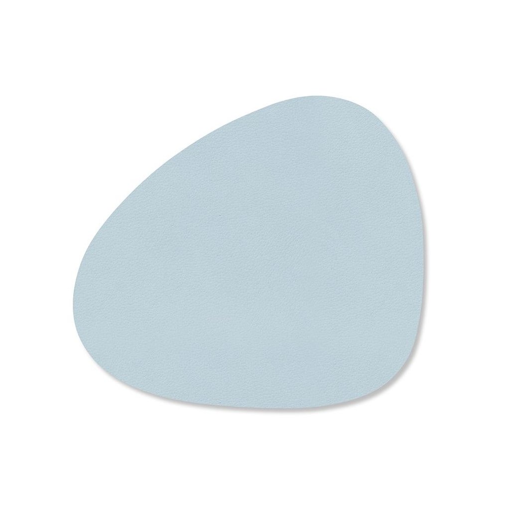 Σουβέρ CURVE NUPO 11 x 13 cm, ελαφρώς νεφελώδης, δέρμα, LIND DNA