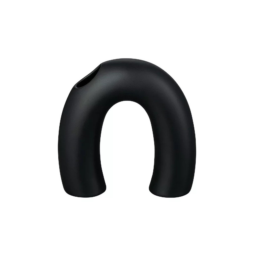 Βάζο KAGETSU 12 cm, μαύρο, ψαμμίτης, Blomus
