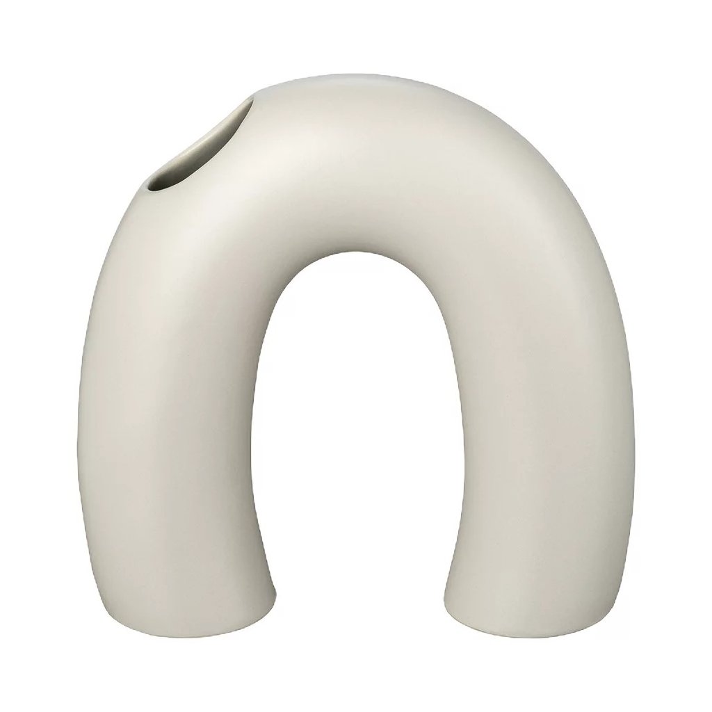 Βάζο KAGETSU 18 cm, φως γκρι, ψαμμίτης, Blomus