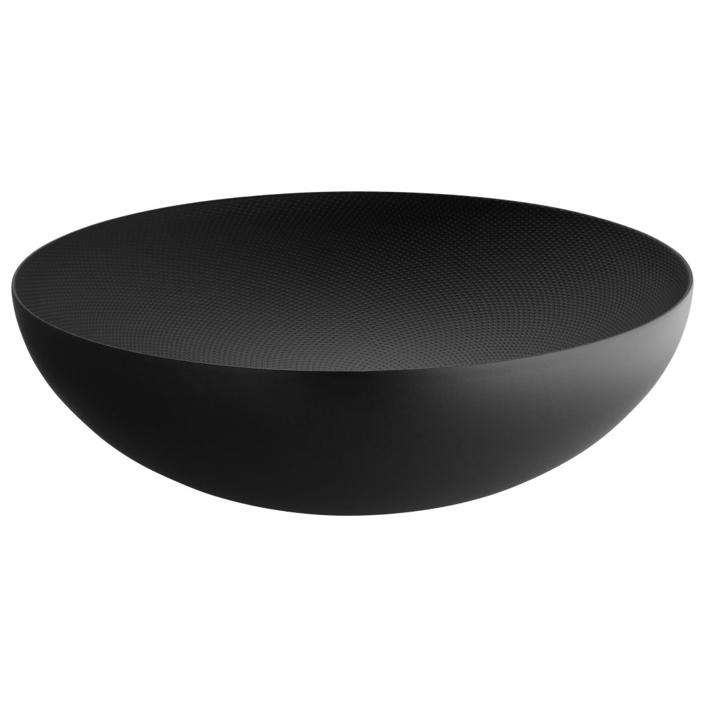 Μπολ για φρούτα DOUBLE 32 cm, μαύρο, ατσάλι / εποξειδικό ρητίνη, Alessi