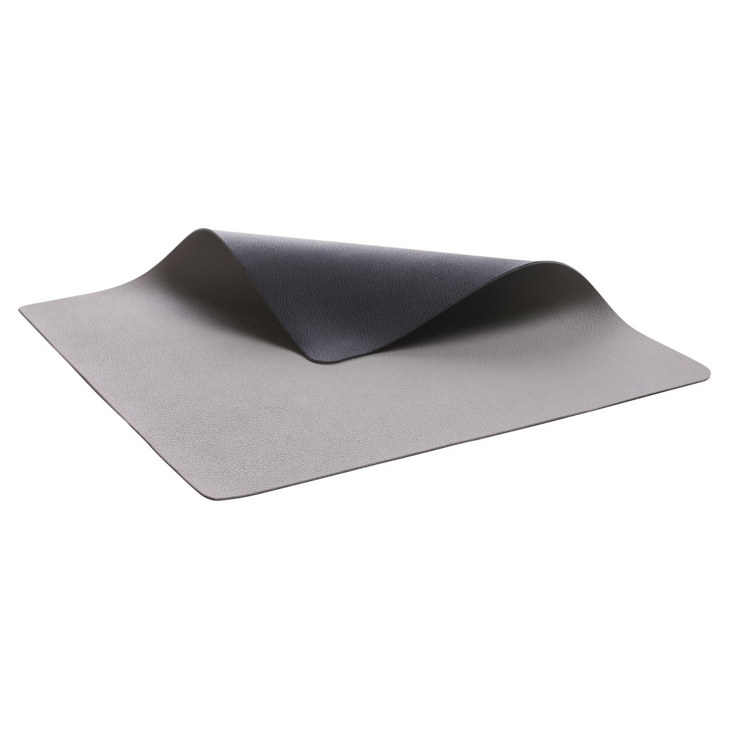 Σουπλά 46 x 33 cm, διπλής όψης, σετ 4 τμχ, μαύρο / γκρι, PVC, Bitz