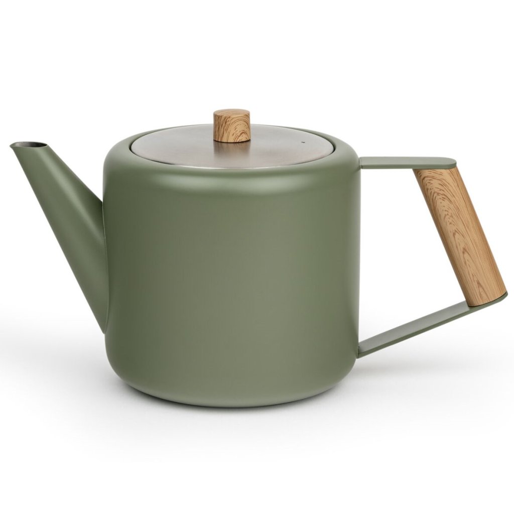 Τσαγιέρα DUET DESIGN BOSTON 1,1 l, στρατός πράσινο, ανοξείδωτο ατσάλι, Bredemeijer