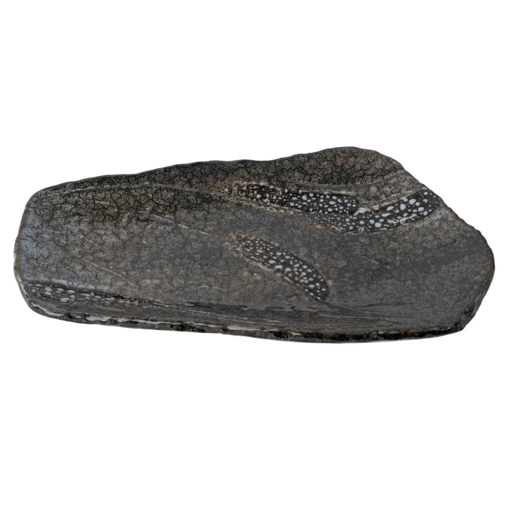 Πιάτο γεύματος SHIRANAMI 27 x 17 cm, μπλε, κεραμικό, MIJ