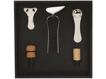 Σετ αξεσουάρ κρασιού LE RÂTELIER À OUTILS DU VIN, σετ 5 τεμαχίων, L'Atelier du Vin