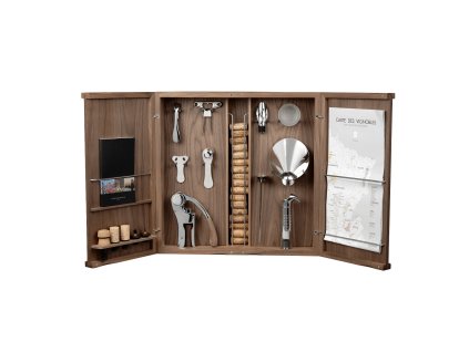 Σετ αξεσουάρ κρασιού CABINET D'OENO-CURIOSITÉS, σετ 16 τεμαχίων, L'Atelier du Vin